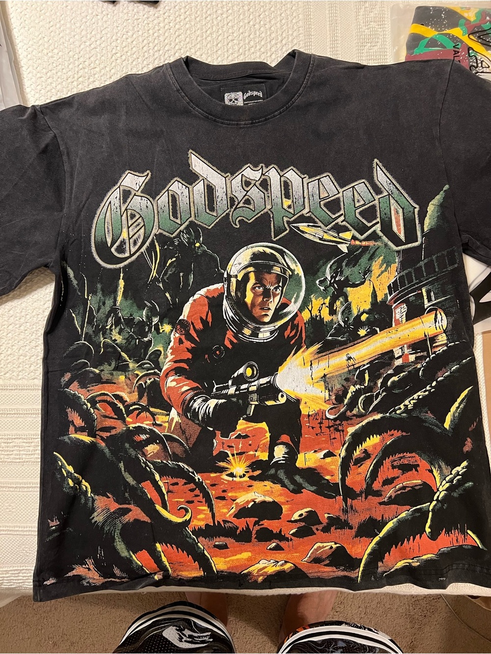 XL Godspeed Space Invasion Crewneck T-Shirt -